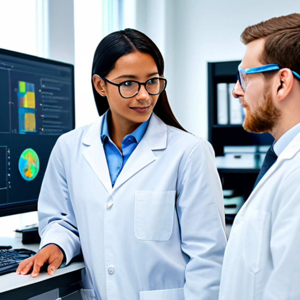 Research & Development Collaboration**

"A diverse team of scientists (male and female) collaborating in a modern laboratory setting, working on climate modeling software, analyzing data, and discussing results. The scene should convey innovation and precision. Focus on the collaborative atmosphere and advanced technology. *Safe for work*, *appropriate content*, *fully clothed*, *professional*. perfect anatomy, natural pose, high quality"

**