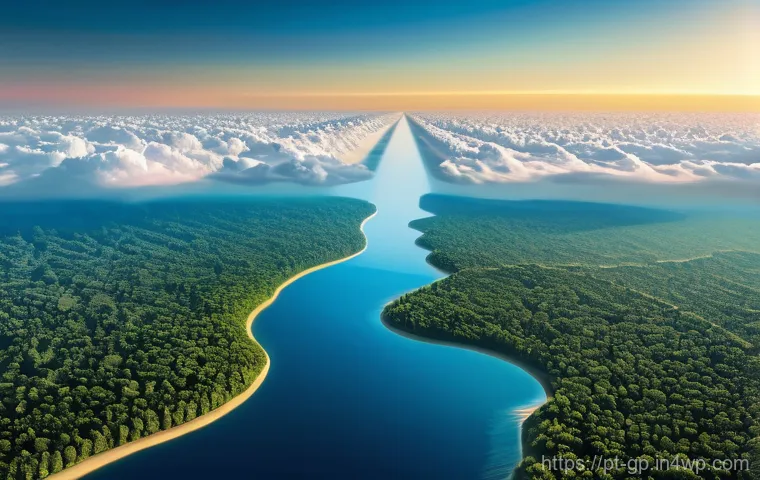 기상조절 연구의 주요 연구자 인터뷰 - **Prompt:** A compelling, optimistic image of a futuristic, sustainable Earth where advanced geoengi...