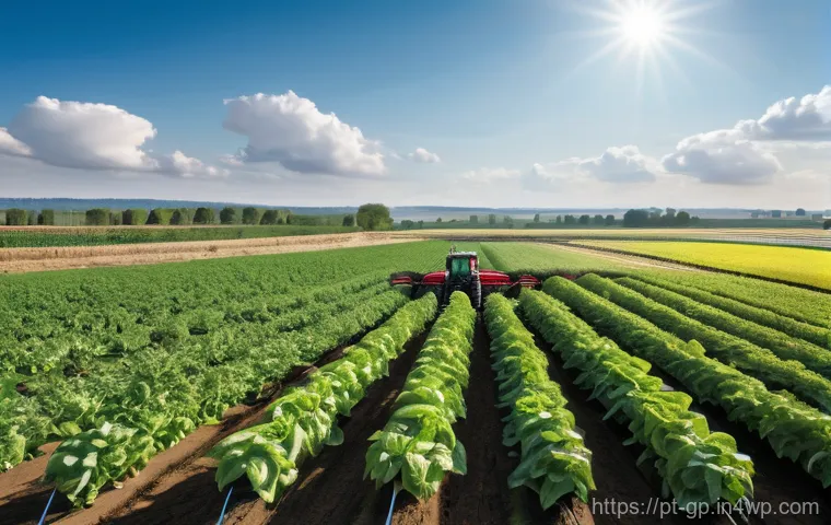 기상조절 기술의 경제적 영향 분석 - **A highly advanced, sustainable farm utilizing climate control technology.**
    *   **Description:...