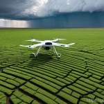 기상조절 기술의 글로벌 트렌드 분석 - **Prompt 1: Cloud Seeding for Arid Land Rejuvenation**
    "A wide-angle, cinematic shot depicting a...
