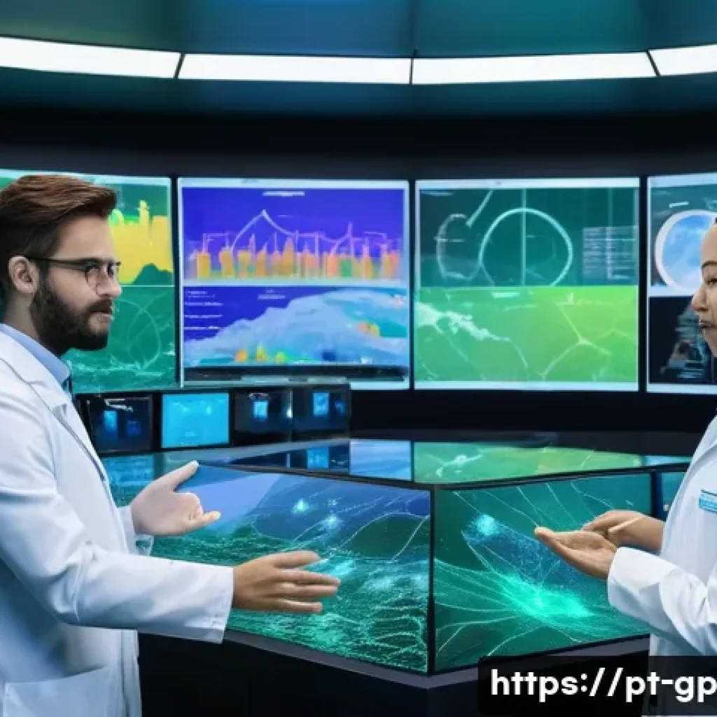 기상조절 기술과 인공지능의 융합 가능성 - **AI for Climate Prediction and Resilient Cities**
    A diverse team of scientists, fully clothed i...