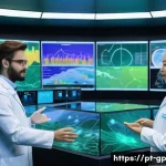 기상조절 기술과 인공지능의 융합 가능성 - **AI for Climate Prediction and Resilient Cities**
    A diverse team of scientists, fully clothed i...