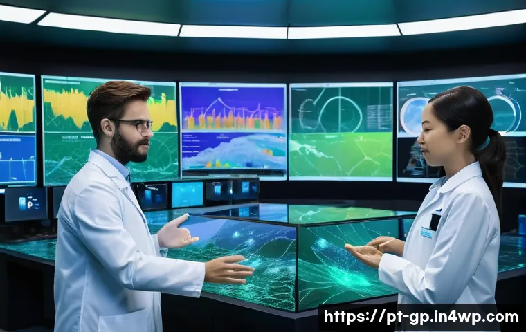 기상조절 기술과 인공지능의 융합 가능성 - **AI for Climate Prediction and Resilient Cities**
    A diverse team of scientists, fully clothed i...