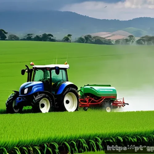 기상조절 기술과 기후 정책의 통합 - A vibrant Brazilian agricultural landscape during a cloud seeding experiment: expansive farmland wit...