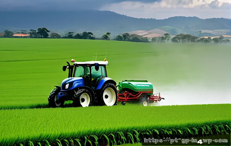 기상조절 기술과 기후 정책의 통합 - A vibrant Brazilian agricultural landscape during a cloud seeding experiment: expansive farmland wit...